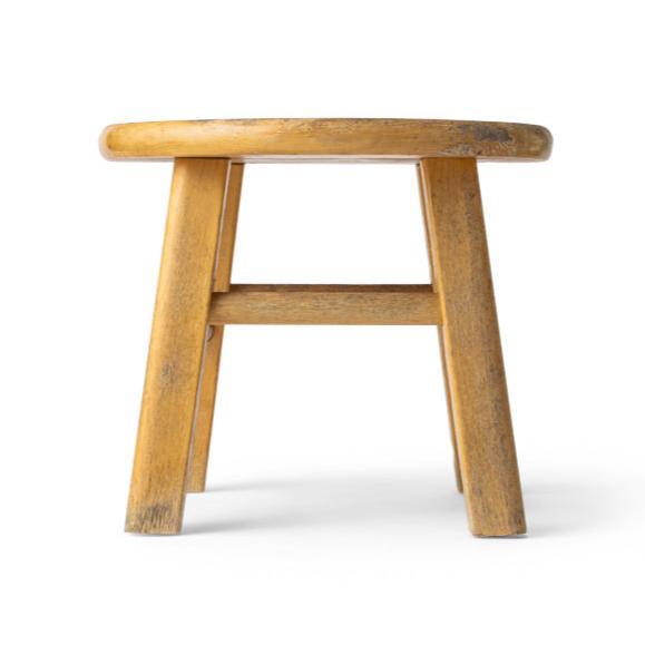 Vintage four-legged rustic design stool