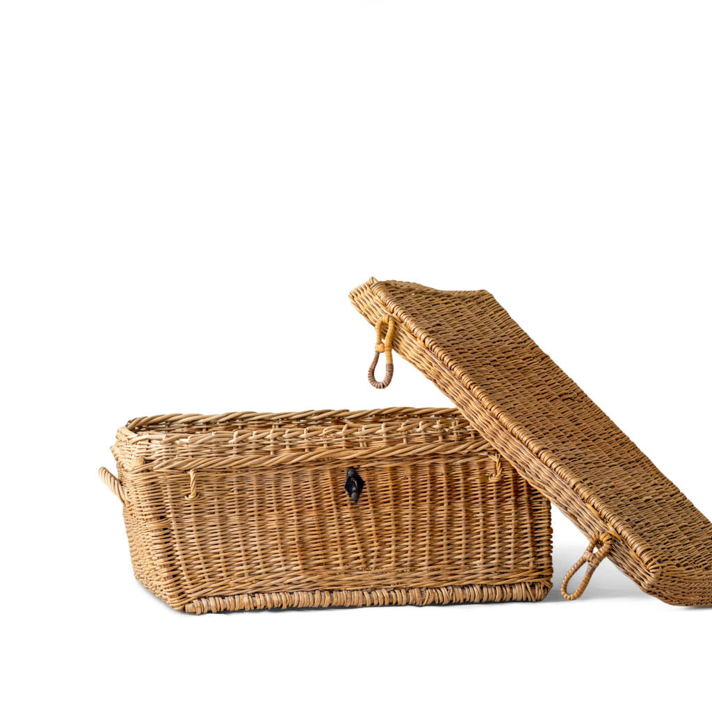 Vintage Fisherman’s Wicker Trunk