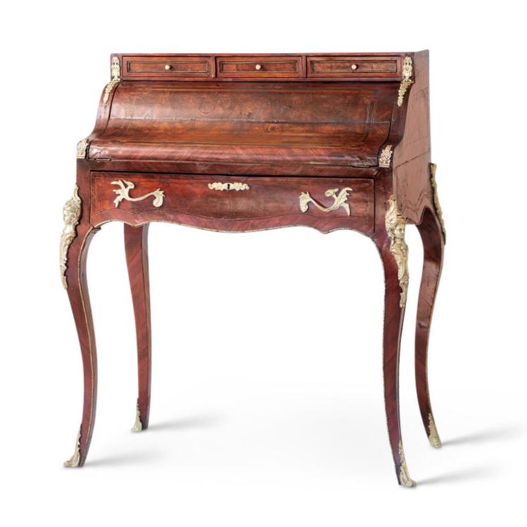 Rare Find: 1830’s French Louis XV Cylinder Secretaire
