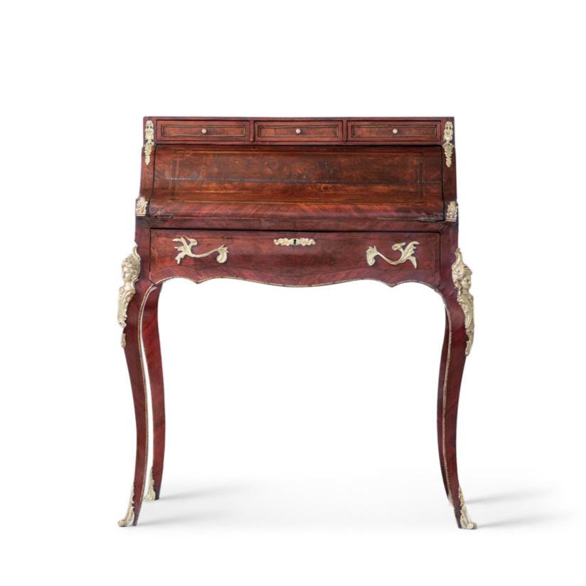 Rare Find: 1830’s French Louis XV Cylinder Secretaire