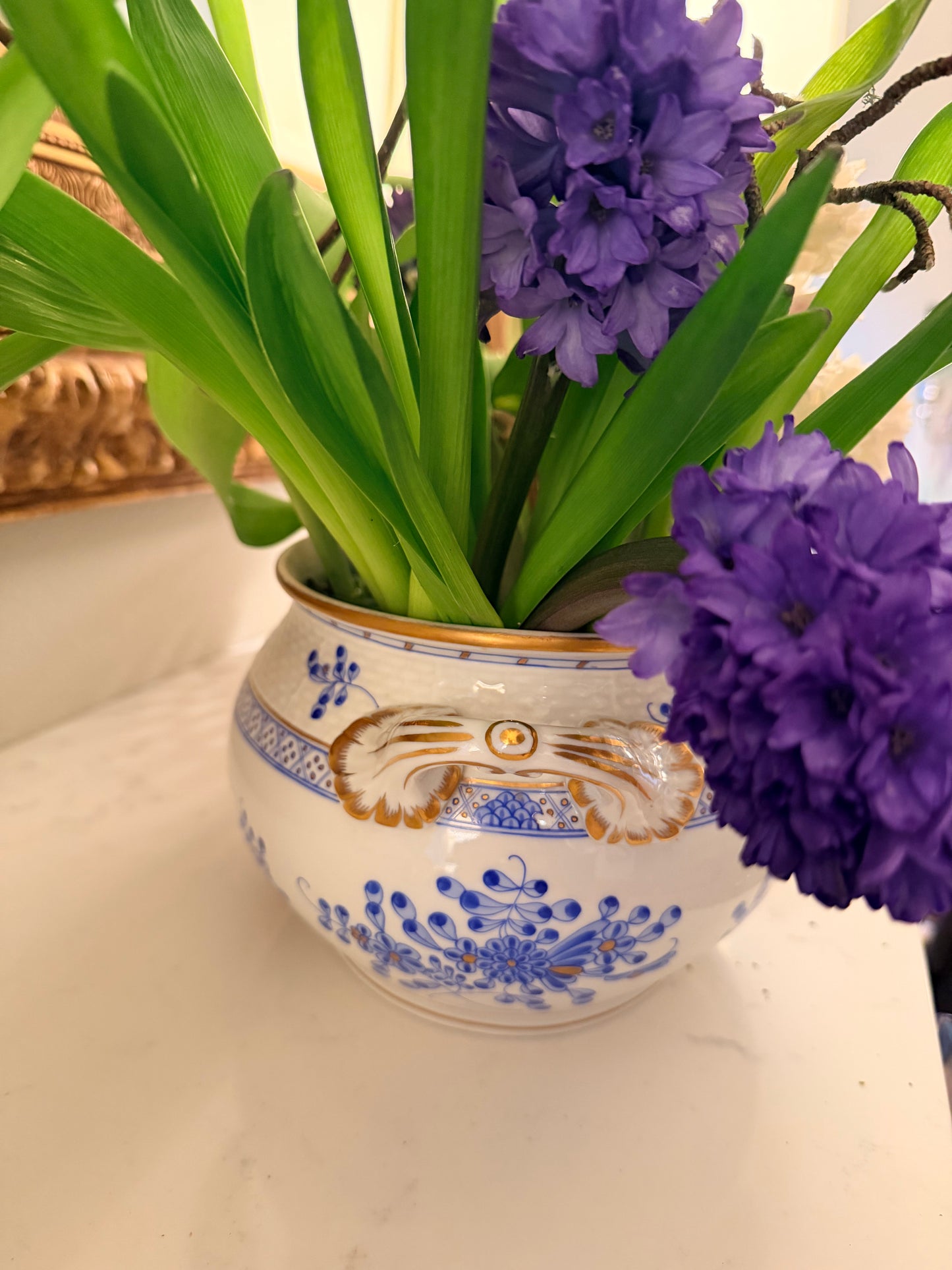 Herend Blue Garden Soup Tureen Compote