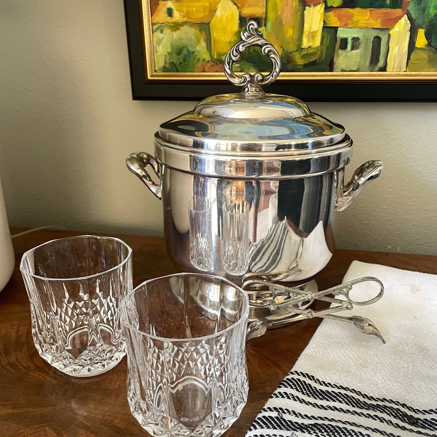 Vintage Silver Plate Ice Bucket William A. Rogers