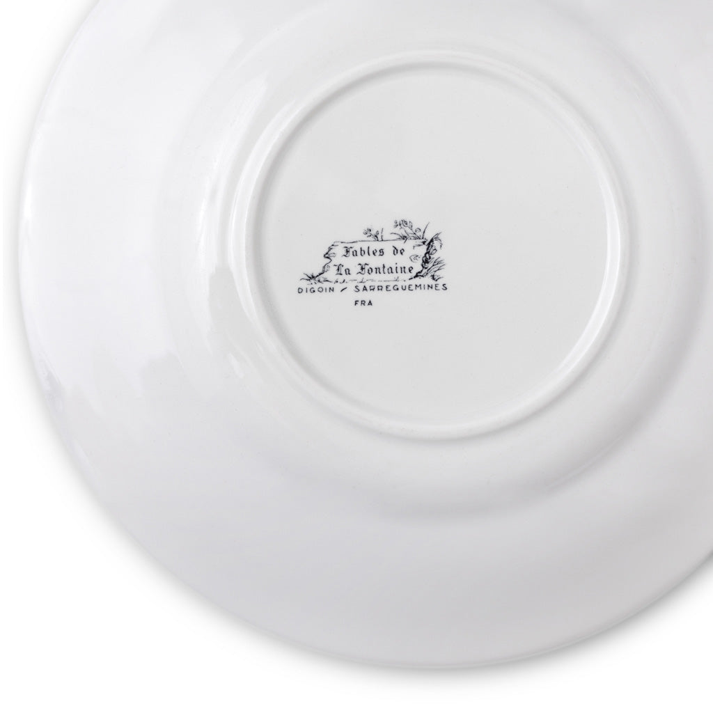Set of Six French Vintage Fables de la Fountaine salad/dessert plates