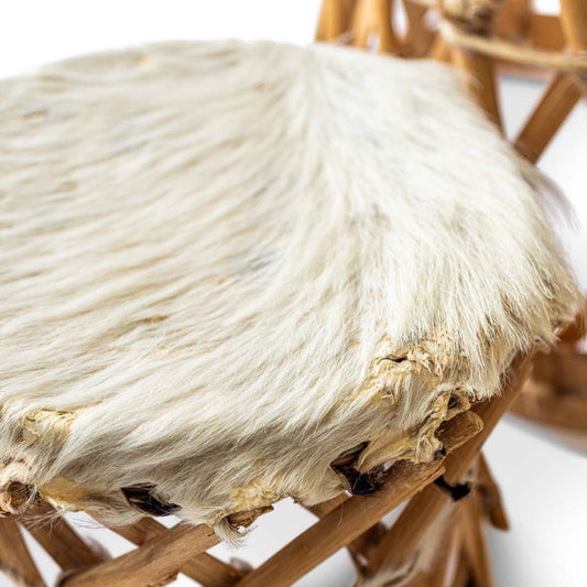 Vintage drum chairs for home decor on white background