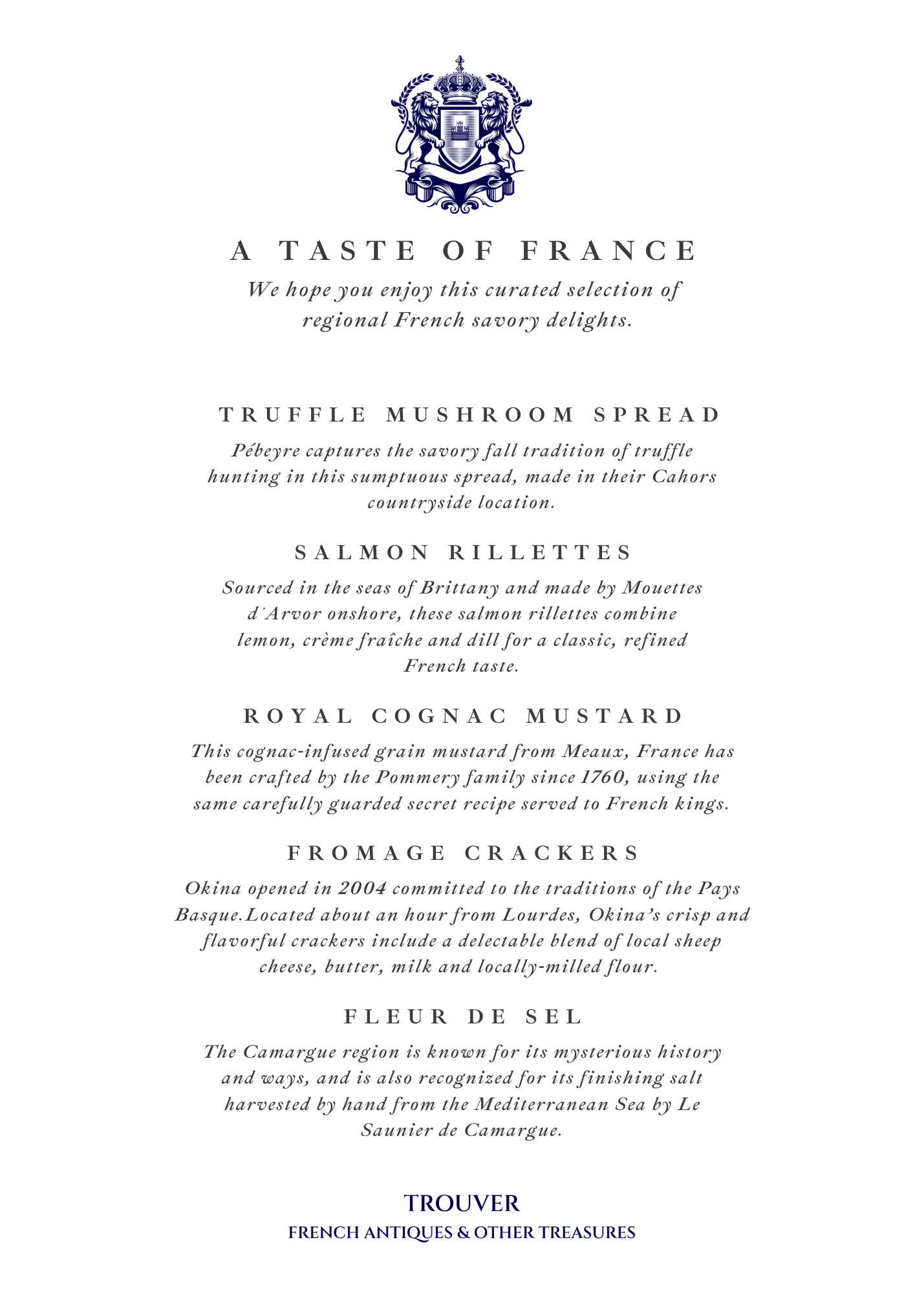 Holiday French Gourmet Gift Boxes - A Taste of France - SWEET & SAVORY -  free U.S. shipping