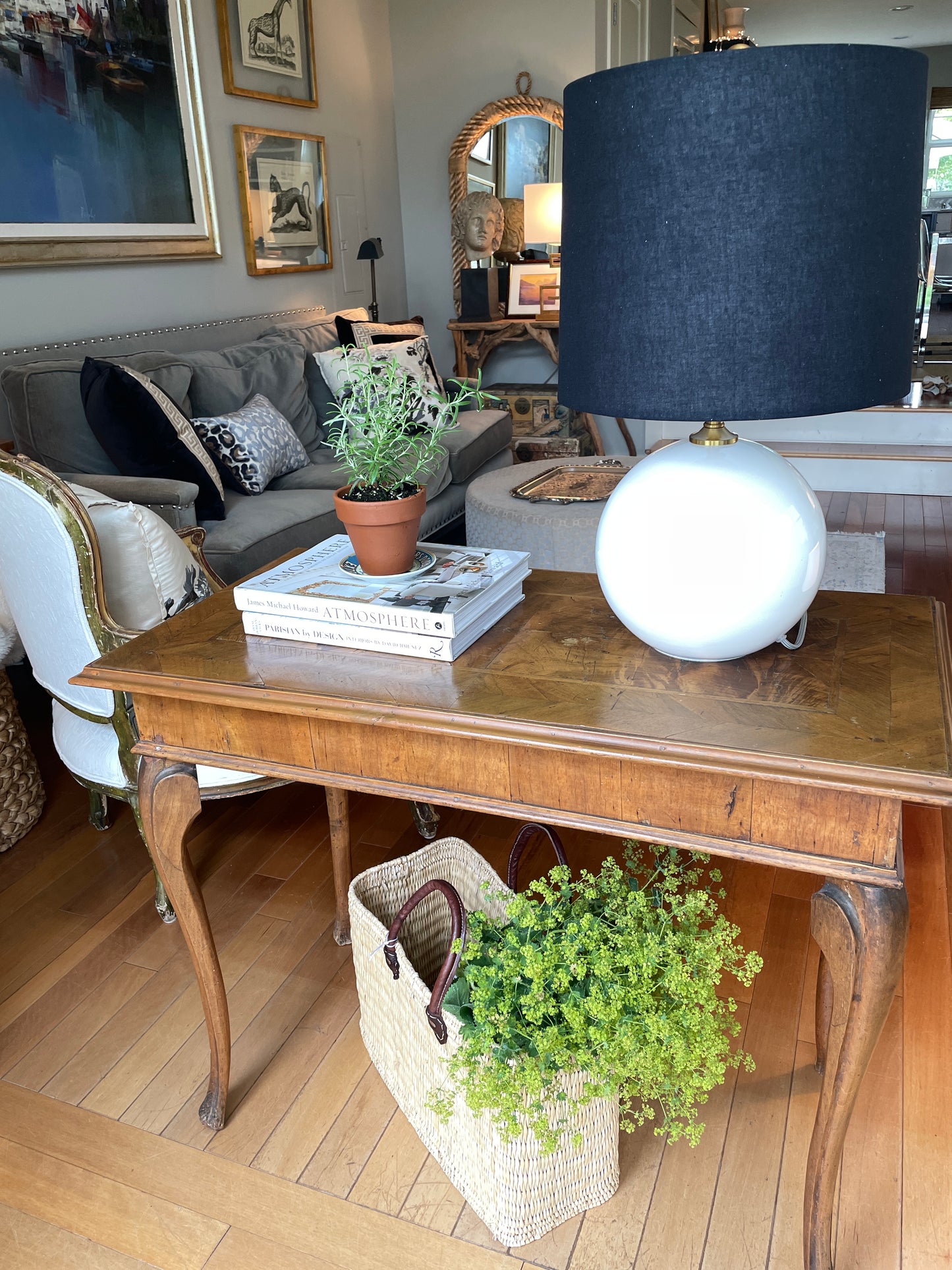Exquisite Louis XV inspired Northern Italian parquetry side table, c. 1770
