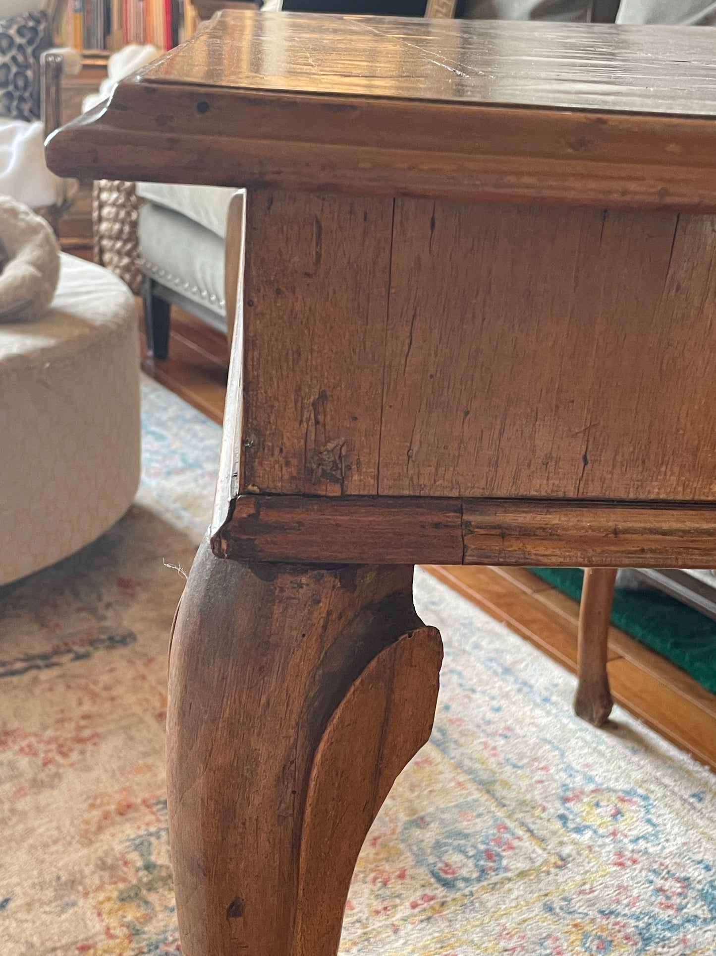 Exquisite Louis XV inspired Northern Italian parquetry side table, c. 1770