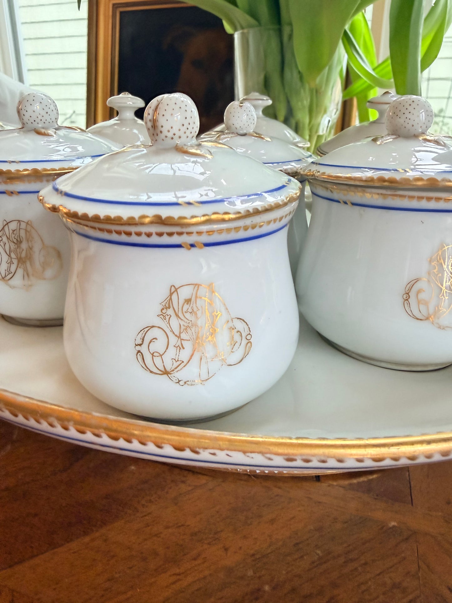 Palais Royal Pot de Crème Set | Paris, Early–Mid 1800s