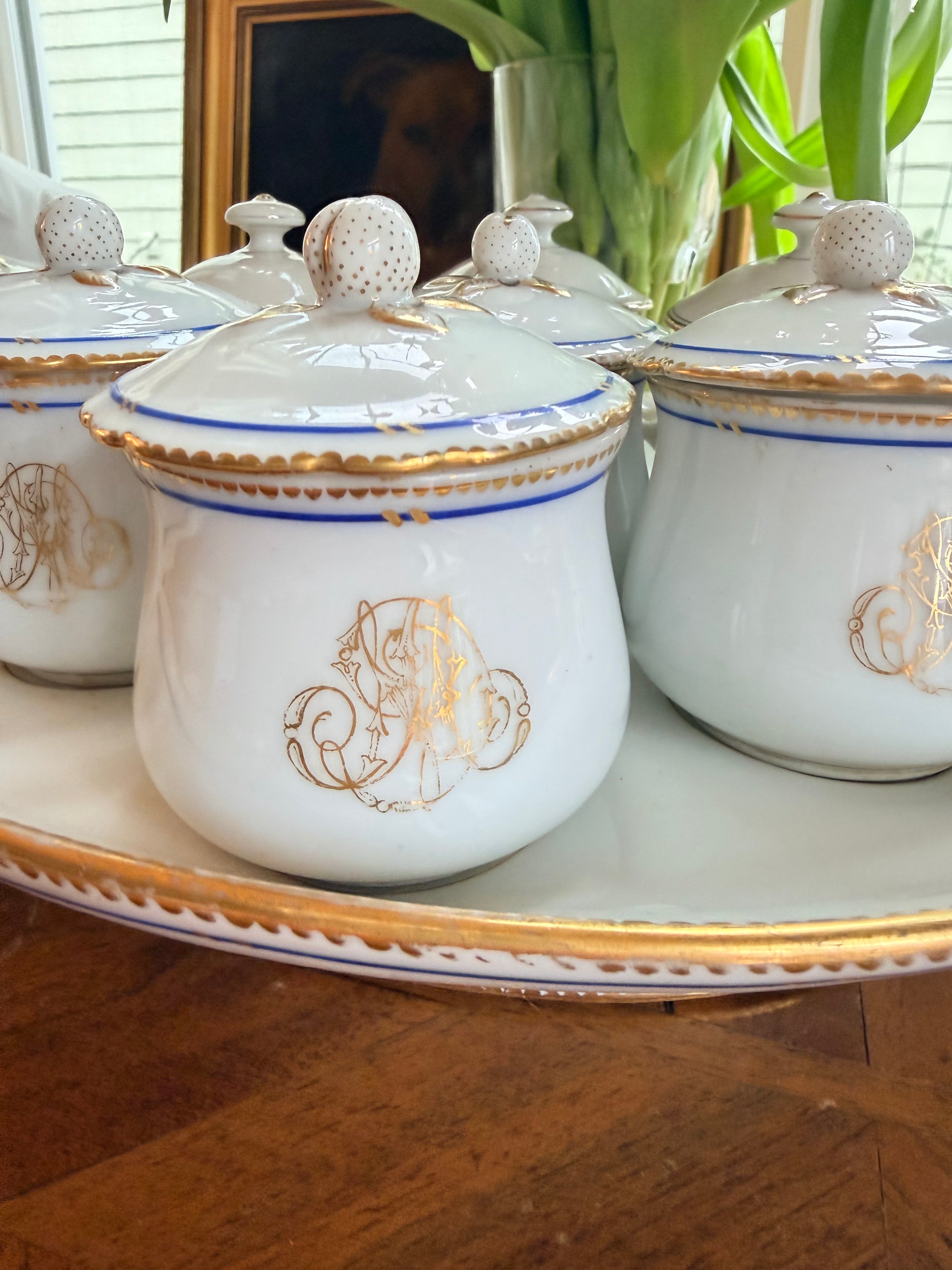 Palais Royal Pot de Crème Set | Paris, Early–Mid 1800s
