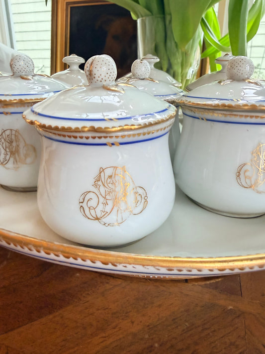 Palais Royal Pot de Crème Set | Paris, Early–Mid 1800s