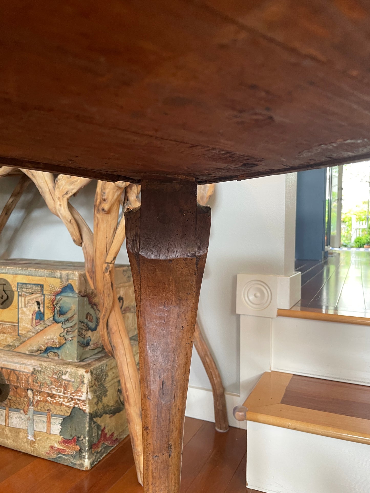 Exquisite Louis XV inspired Northern Italian parquetry side table, c. 1770