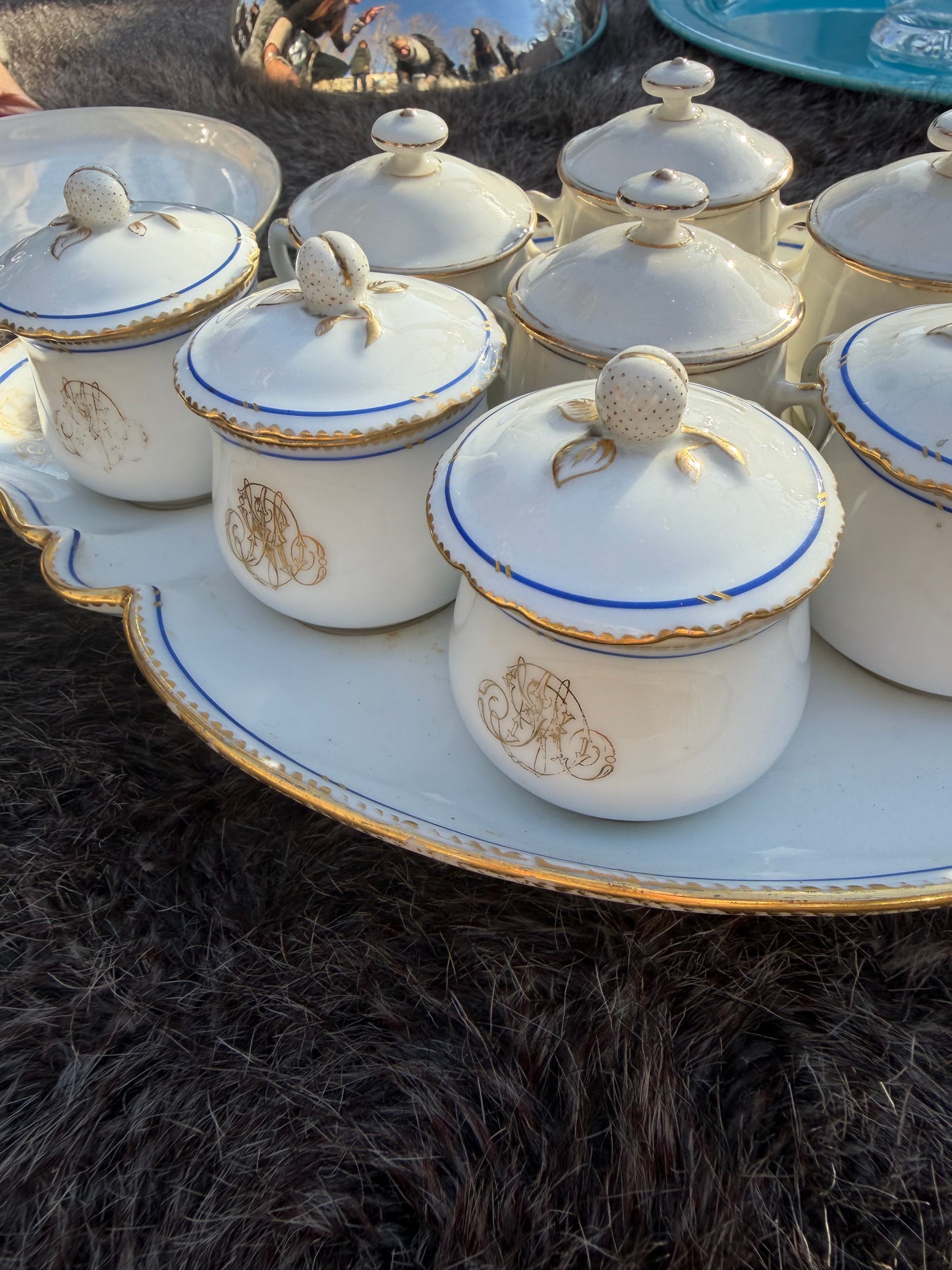 Palais Royal Pot de Crème Set | Paris, Early–Mid 1800s