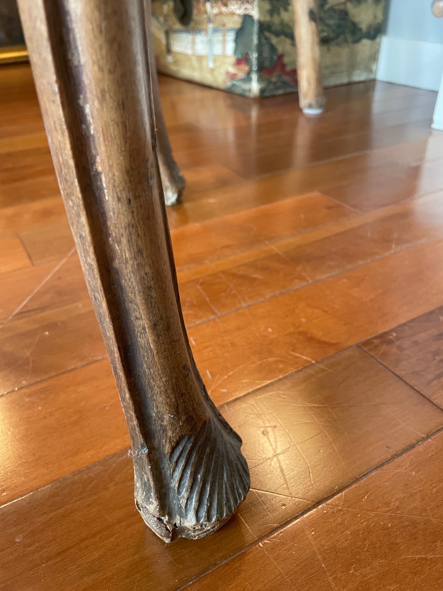Exquisite Louis XV inspired Northern Italian parquetry side table, c. 1770