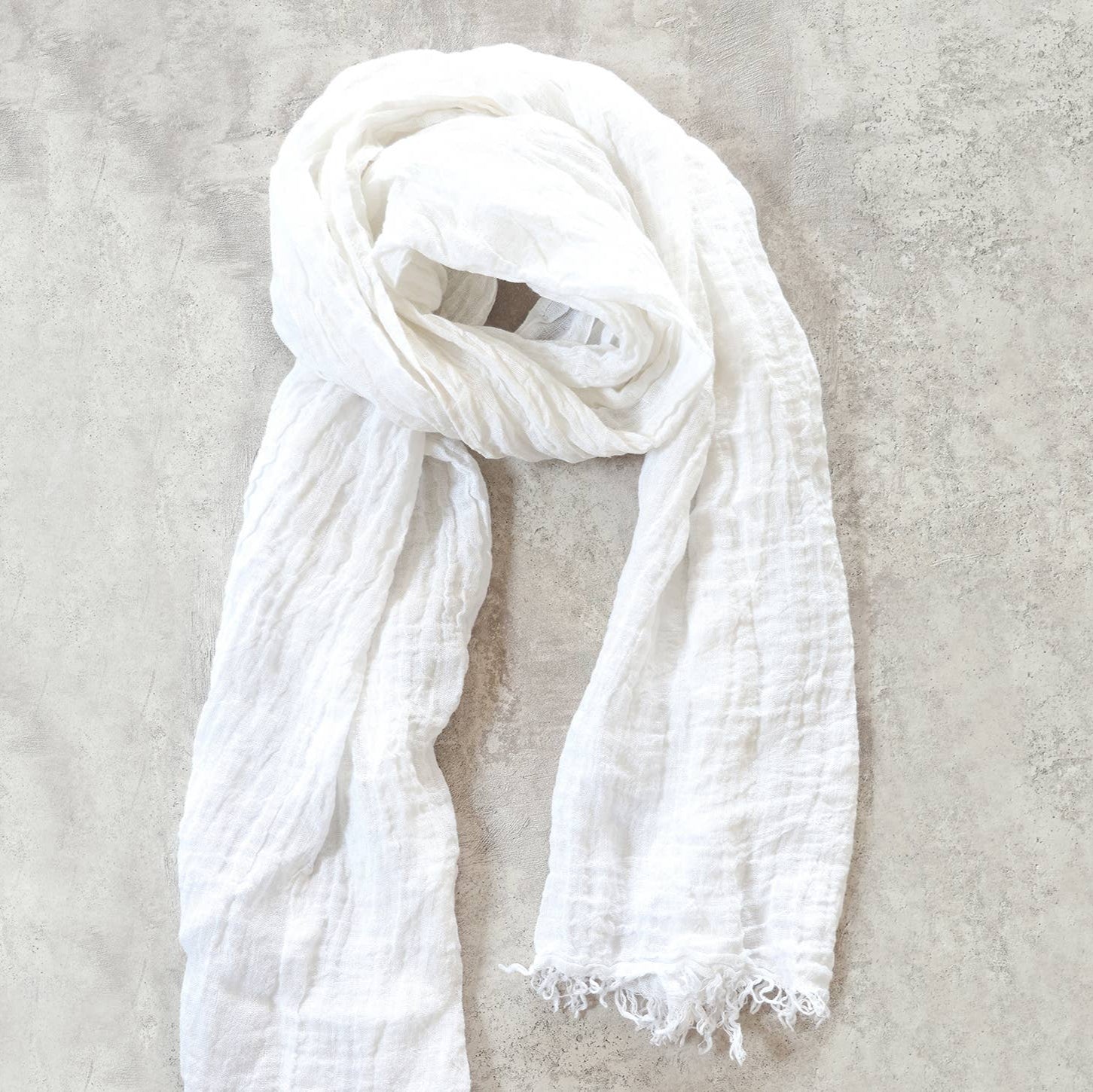 Linen Summer Scarf | Featherlight Shawl | Trouver
