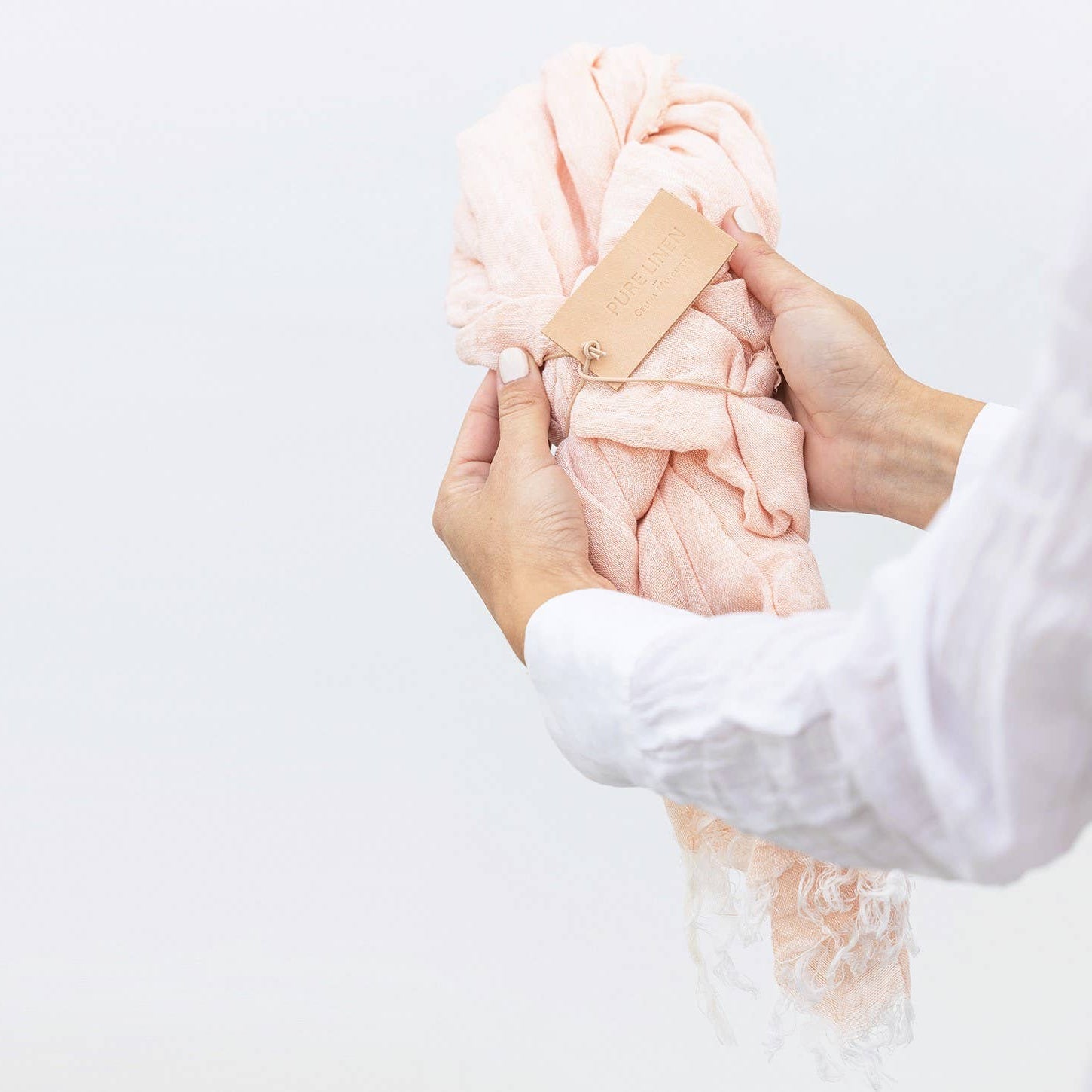Linen Summer Scarf | Featherlight Shawl | Trouver