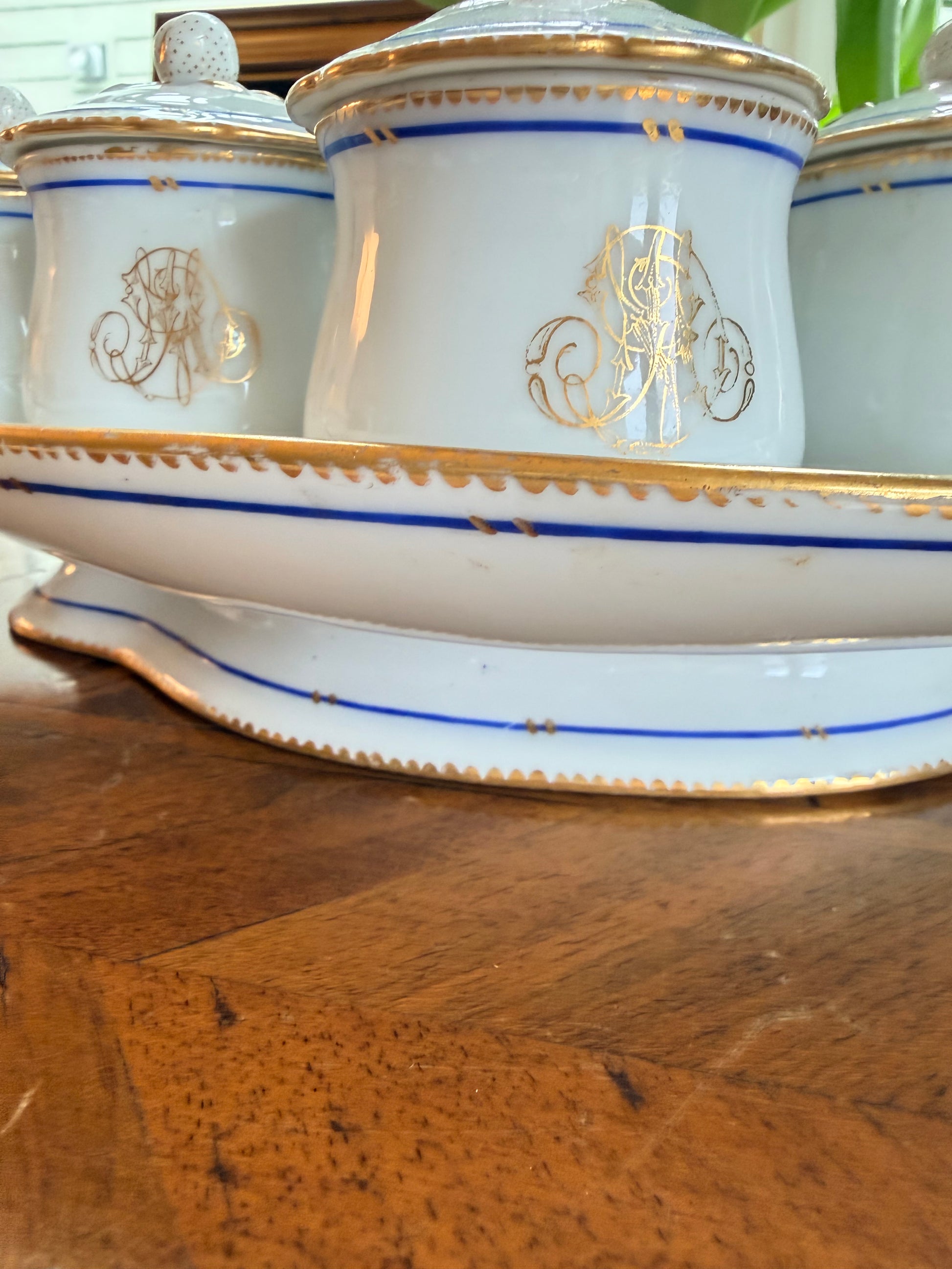 Palais Royal Pot de Crème Set | Paris, Early–Mid 1800s