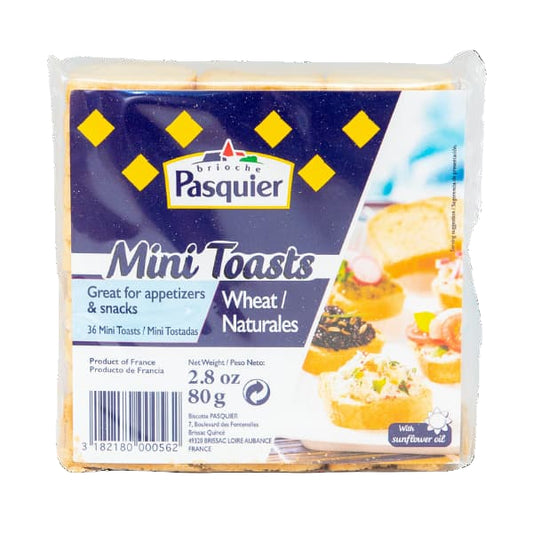 Product shoot French Mini toast bread on white background