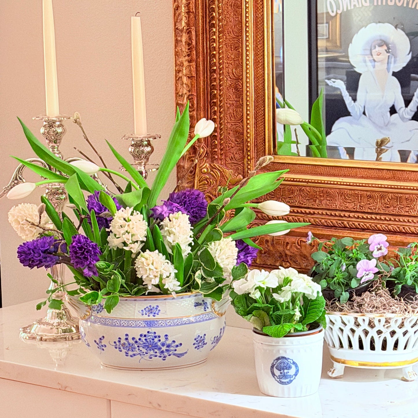 Herend Blue Garden Soup Tureen Compote