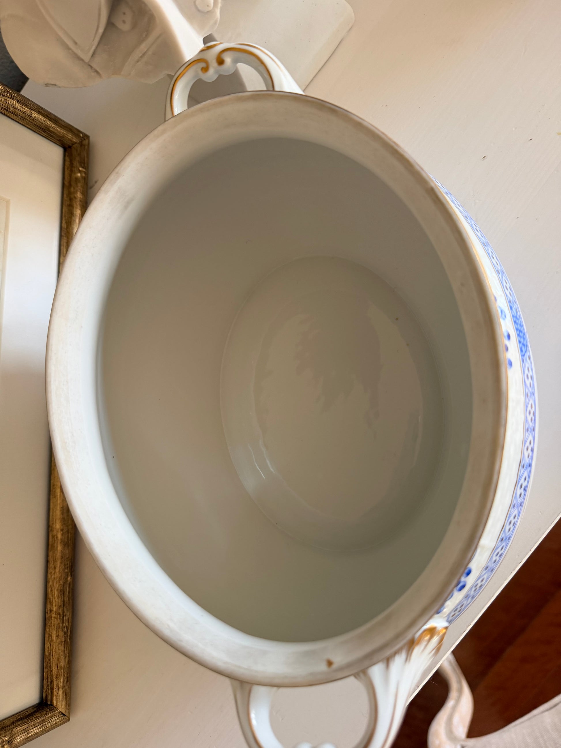 Herend Blue Garden Soup Tureen Compote