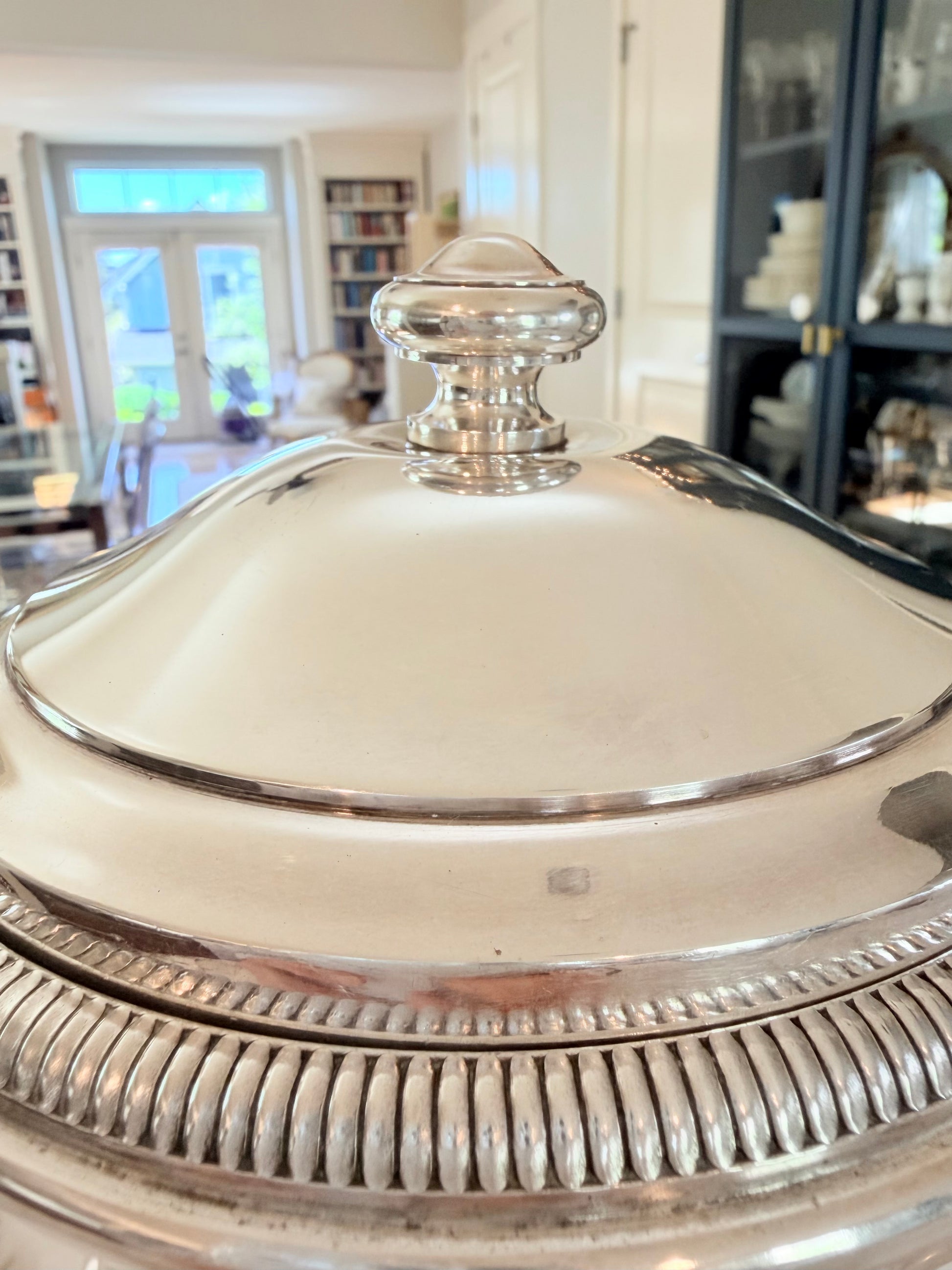 Antique French Silver Plate Ice Bucket | Art Deco Barware from Rouen, c. 1920s–1930s