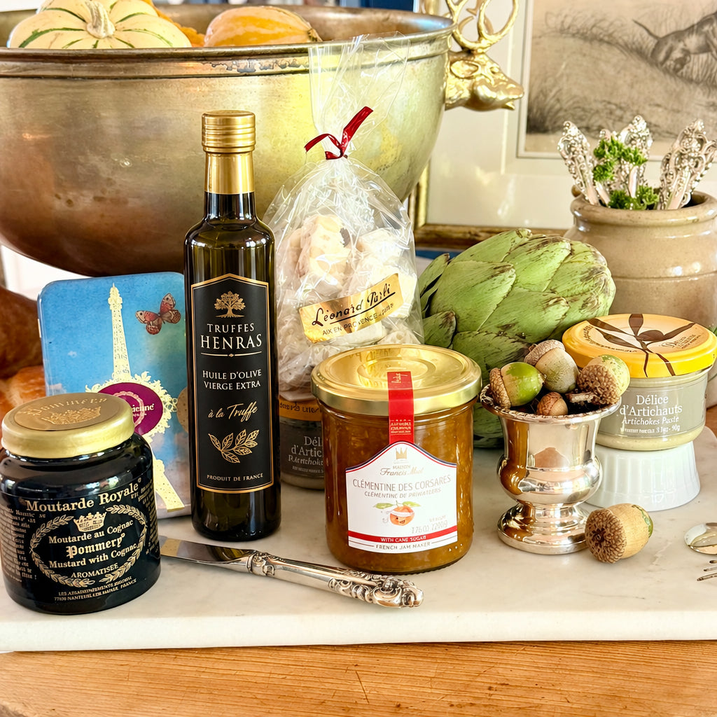 Trouver Luxury French Gourmet Gift Boxes Truffle Olive Oil French Jam Artichoke Spread Royal Mustard French Lavender Honey Nougat