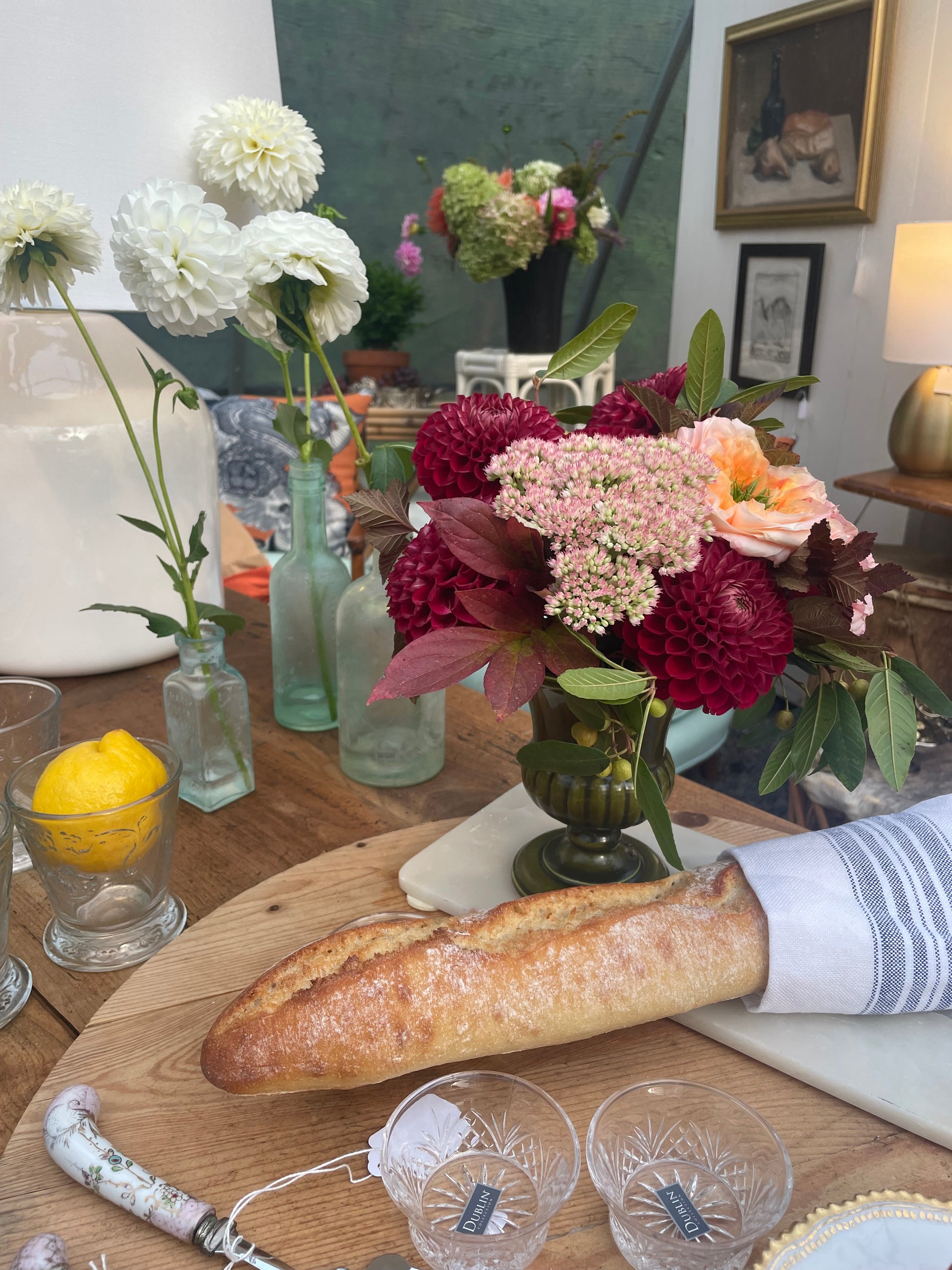 18th C. Louis XV Provencal 2 Drawer Desk Writing Table Baker's Table