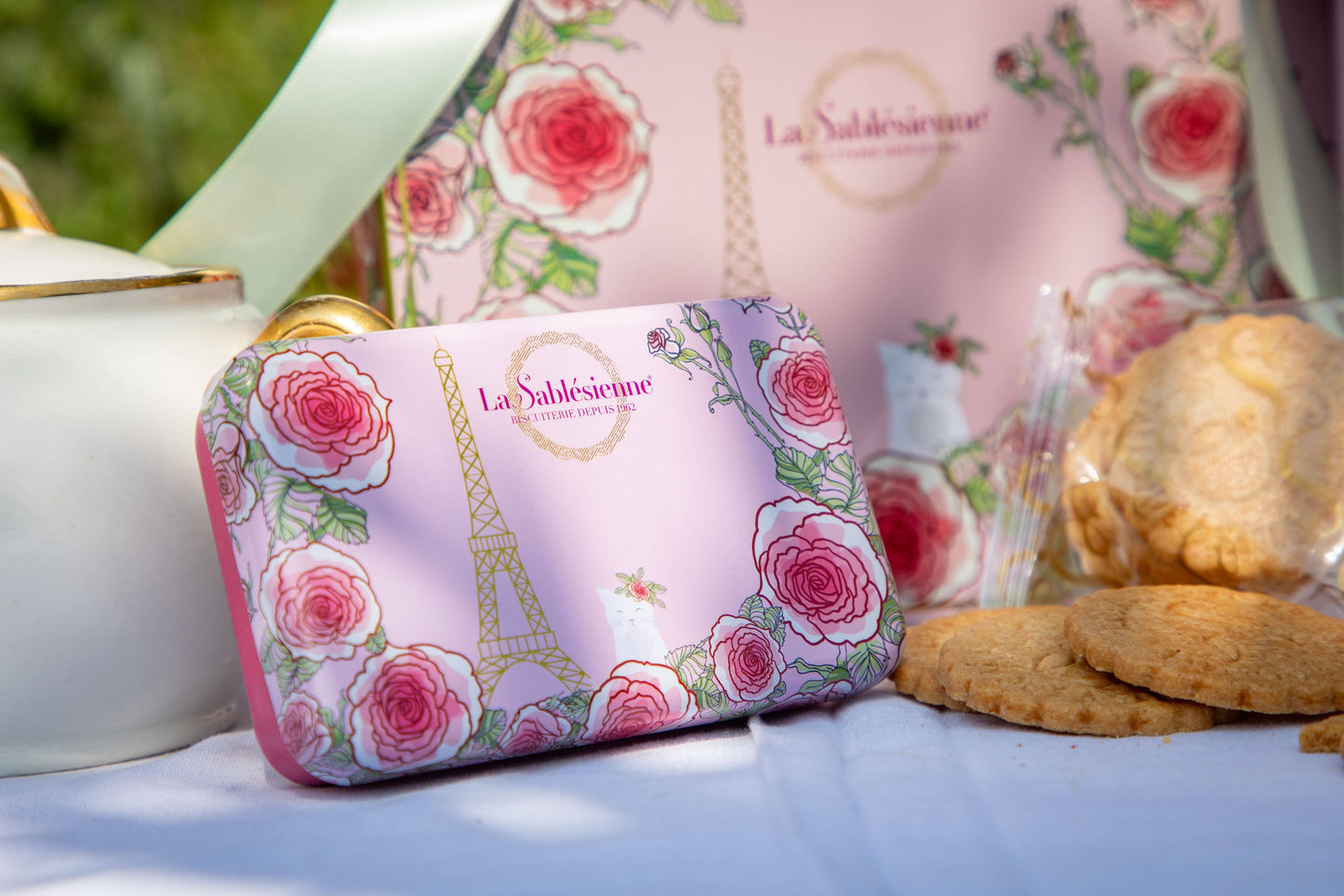 LA SABLESIENNE - "Un matin à Paris" Caramel Shortbread Cookies Box
