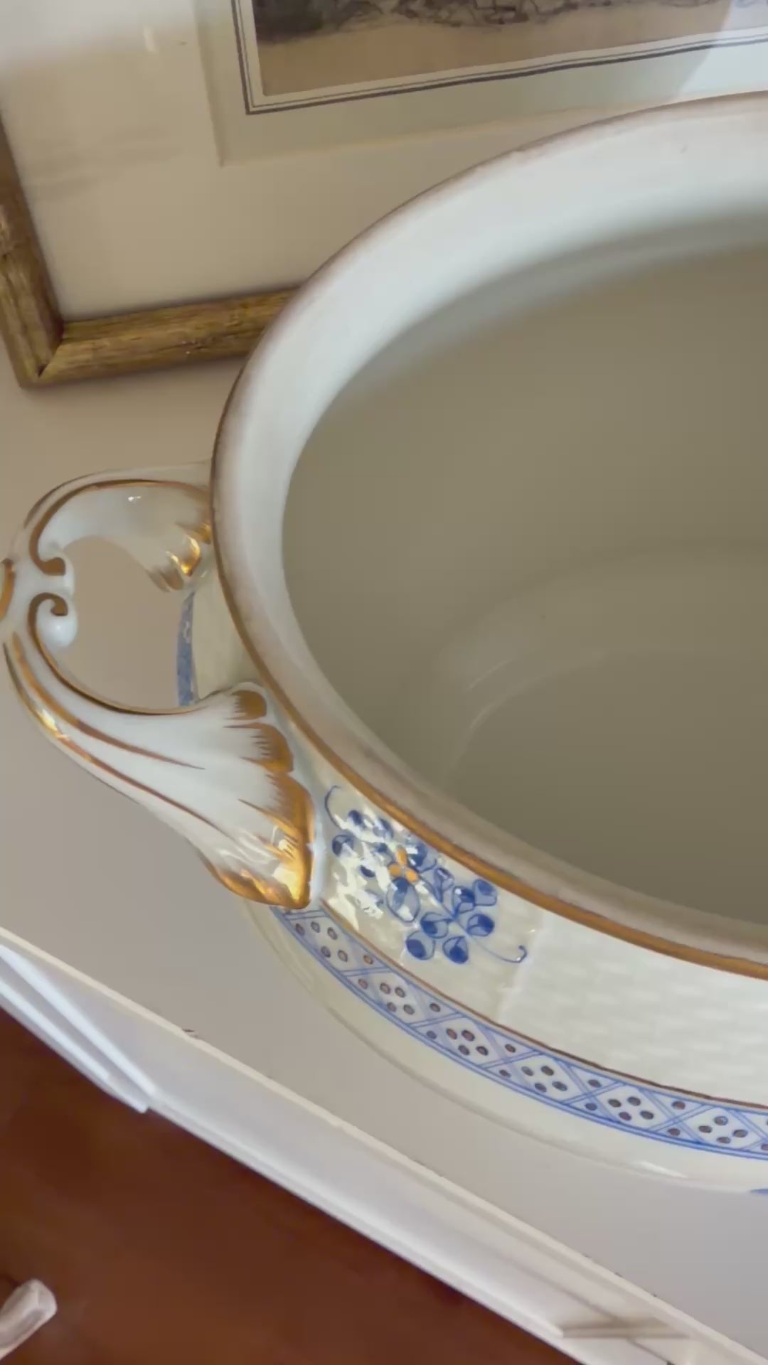 Herend Blue Garden Soup Tureen Compote