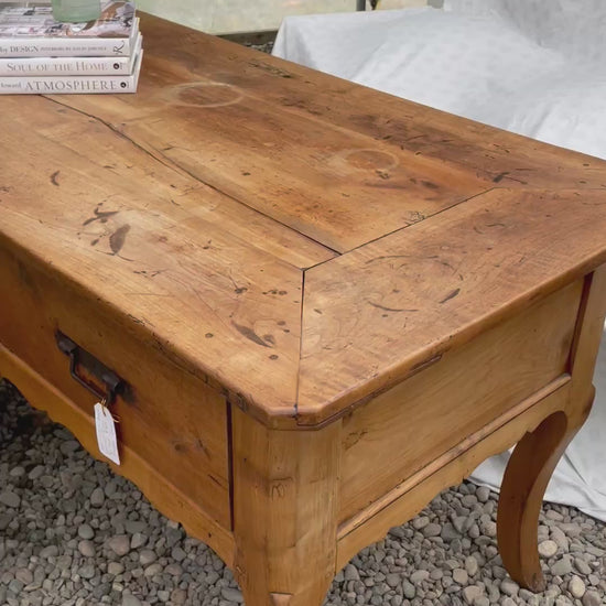 18th C. Louis XV Provencal 2 Drawer Desk Writing Table Baker's Table